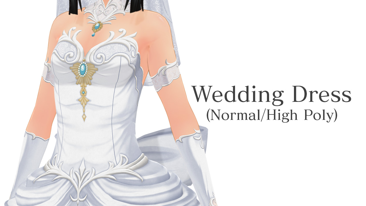 Wedding Dress (Normal/High Poly)