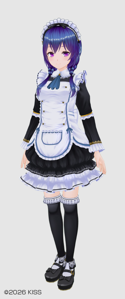 Reticent Maid Outfit/Bookworm Hairstyle (Airy Layers, Airy Bound)